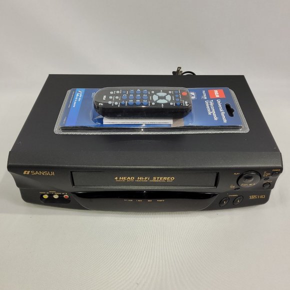 Sansui VHF6010 Hi-Fi Stereo VHS VCR Video Cassette Recorder & Remote Control - Picture 1 of 1